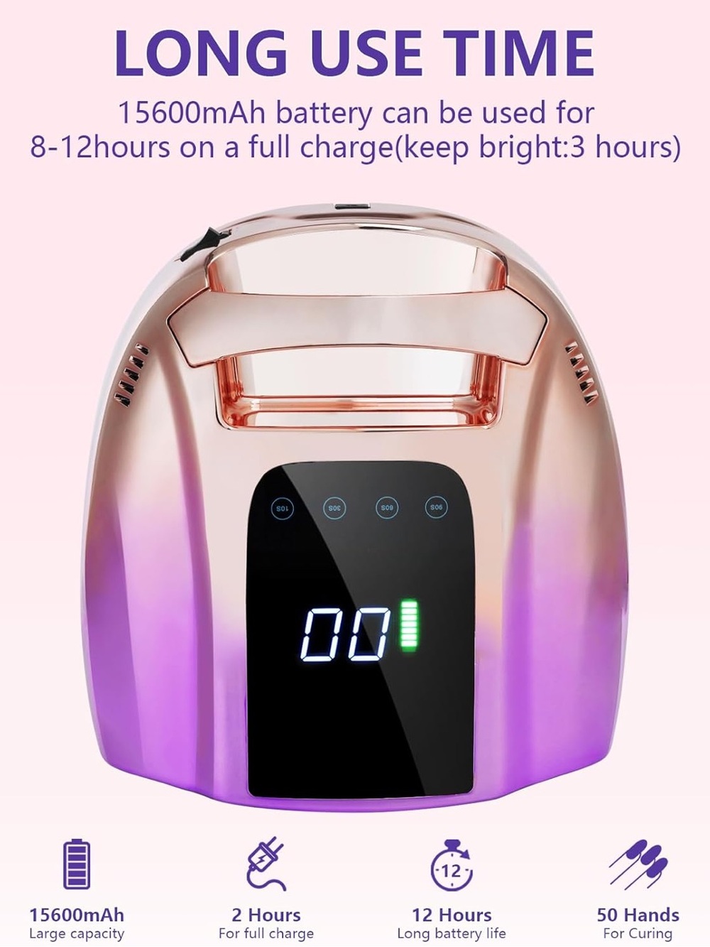 🌴 Portable LED Nail Lamp